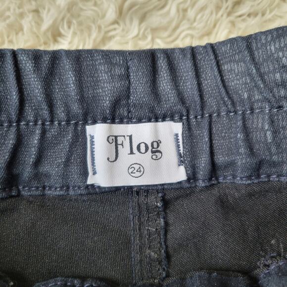 Bevy Flog Shely Pants Black Snake Print Size 24 - Picture 8 of 8